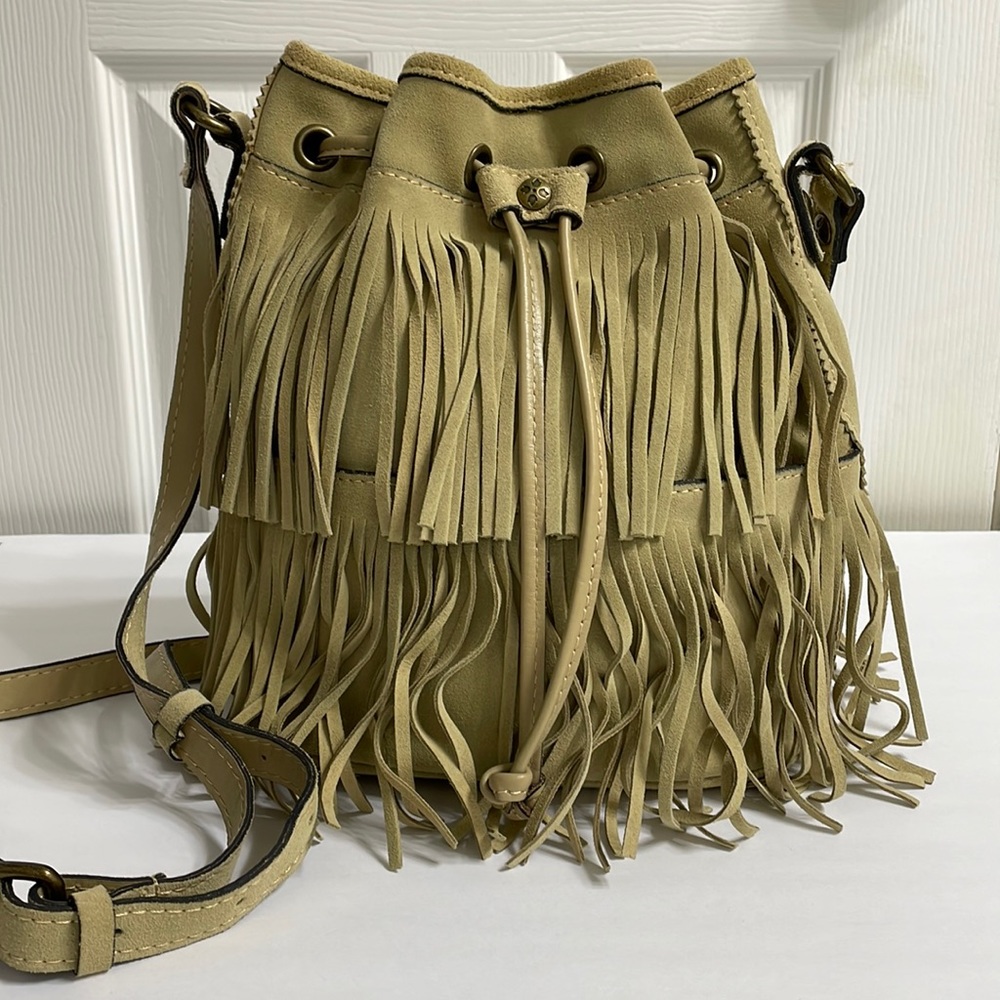 Patricia Nash fringe bucket bag